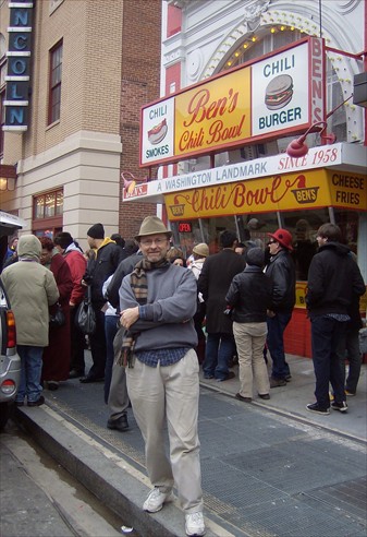 The editor at Ben's Chili Bowl The editor at Ben's Chili Bowl